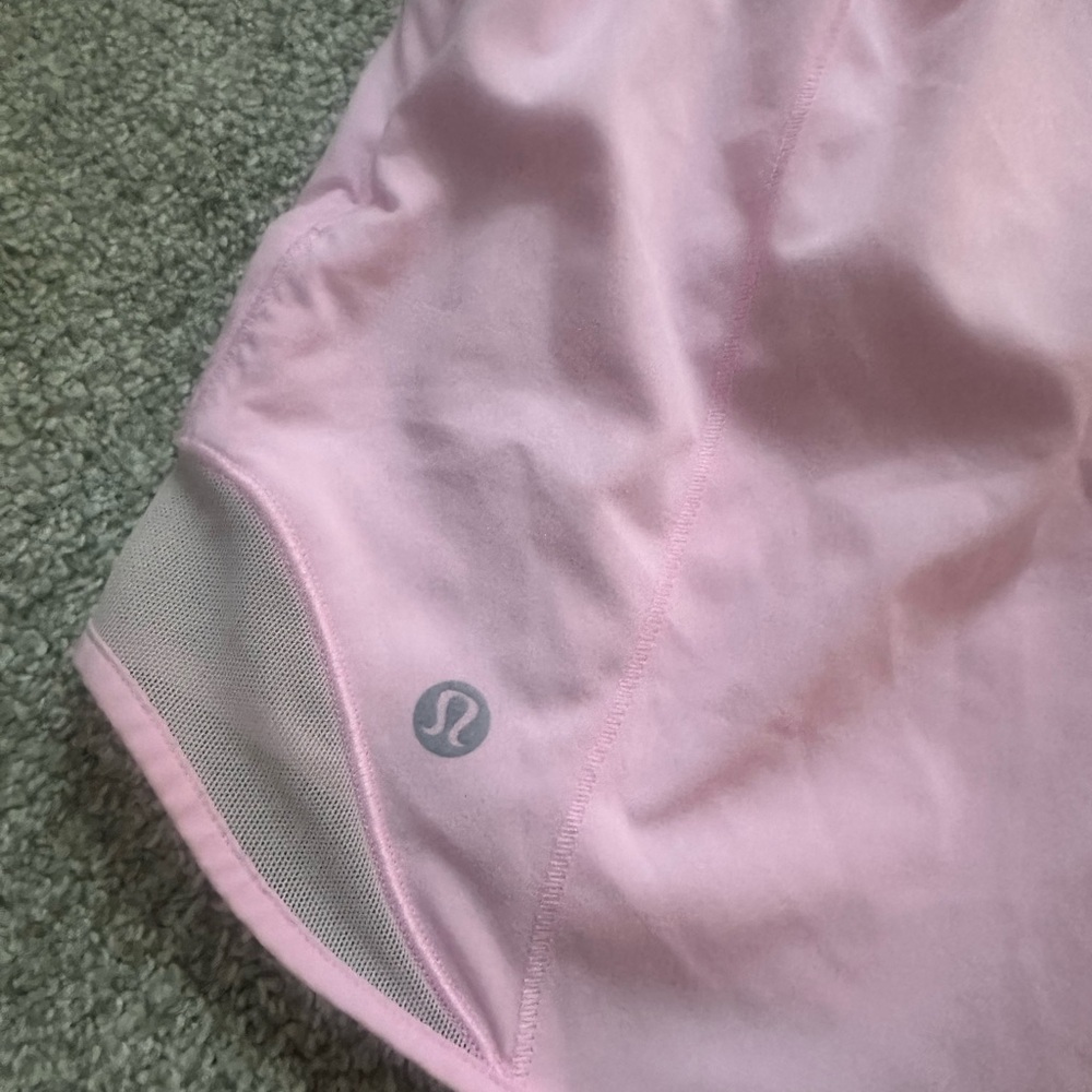 lululemon athletica Pink Running Shorts with Mesh Trim